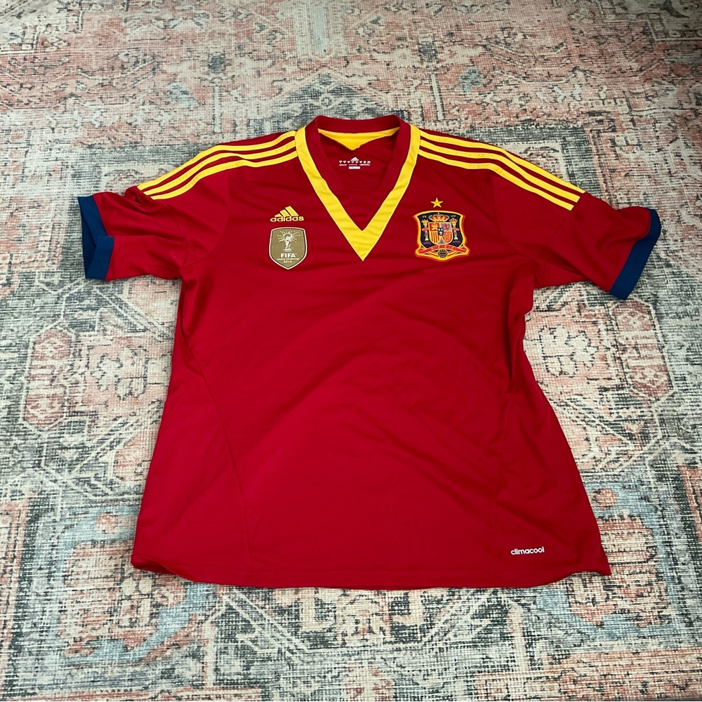 Adidas Spain Home Jersey- World Cup Edition. Men’s XL